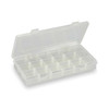 Adjustable Compartment Box with 3 to 18 compartments, Plastic, 1-3/8" H x 9 in W