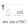 M6-1.00 Socket Head Cap Screw, Button, Black Oxide Steel, 18 mm Length, 50 PK  BHS7006018-050P1