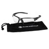 Equalizer, Safety Glasses, Anti-Scratch, Clear Lens, Gray Frame, Half-Frame  21294