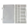 Westward Large Accessory Tray w- 28 Adjustable Slots, Clear Plastic 5MZJ0