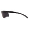 Ever-Lite(R), Safety Glasses, Anti-Scratch, Gray Lens, Black Frame, Half-Frame  SB8623D