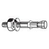 Wedge Anchor, 3/8" Dia., 3-3/4" L, Carbon Steel Zinc Plated, 10 PK