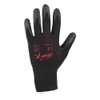 Coated Gloves, Bi-Polymer, Smooth, Palm, 4 Abrasion Level, Black, M (8) 1 PR  N9674M