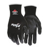 Coated Gloves, Bi-Polymer, Smooth, Palm, 4 Abrasion Level, Black, XL (10) 1 PR