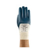 Coated Gloves, Nitrile, Textured, 3/4 Dip, 4 Abrasion Level, Blue, S (7) 1 PR