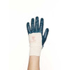 Coated Gloves, Nitrile, Textured, 3-4 Dip, 4 Abrasion Level, Blue, L (9) 1 PR  47-400