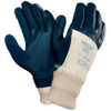 Coated Gloves, Nitrile, Smooth, 3-4 Dip, 4 Abrasion Level, Blue, 8 1 PR  27-600