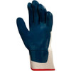 Coated Gloves, Nitrile, Textured, 3-4 Dip, 4 Abrasion Level, Blue, XL 1 PR  27-607