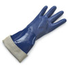 NSK24 Chemical Resistant Gloves, Nitrile, 14 in L, 15 mil, Blue, 9, 1 PR  NSK24-09
