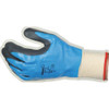 Coated Gloves, Foam Nitrile, Sandy, Palm, 6 Abrasion Level, Blue, 2XL (10) 1 PR  377XXL-10