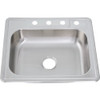 Common Goods 25 In. x 22 In. x 6 In. Top Mount Single Bowl Kitchen Sink FD1007000607Z4K 462615