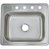 Common Goods 25 In. x 22 In. x 6 In. Top Mount Single Bowl Kitchen Sink FD1007000607Z4K 462615