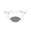 Inteplast Building Products 8' River Grey Qtr Round 81070800504 Pack of 20 195433