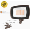 Halo 200W Equivalent, 3300 Lm. Bronze 4000K LED Floodlight Fixture ARFL30FLD 530403