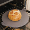 Old Stone 15 In. Grey Glazed Round Pizza Stone With Handles GPS15H-G 606169