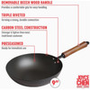 Joyce Chen Classic Series 9-1-2 In. Carbon Steel Preseasoned Stir Fry Pan J21-0509 616988