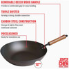 Joyce Chen Classic Series 12 In. Carbon Steel Preseasoned Stir Fry Pan J21-0512 617947