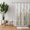 Zenna Home 70 In. x 72 In. Eva Flowers Yellow Decorative Fabric Shower Curtain CFREVAYL 625148