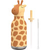 Ad-N-Art 16 Oz. Bestie Animal Insulated Water Bottle, Giraffe Spots SBV44GF