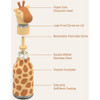 Ad-N-Art 16 Oz. Bestie Animal Insulated Water Bottle, Giraffe Spots SBV44GF 628099