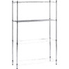 Muscle Rack 36 In. x 14 In. x 54 In. 4-Tier Chrome Wire Shelving Unit WS361454-4C 259570