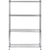 Muscle Rack 36 In. x 14 In. x 54 In. 4-Tier Chrome Wire Shelving Unit WS361454-4C 259570