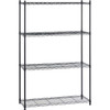 Muscle Rack 36 In. x 14 In. x 54 In. 4-Tier Black Wire Shelving Unit WS361454-4B