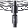 Muscle Rack 36 In. x 14 In. x 54 In. 4-Tier Black Wire Shelving Unit WS361454-4B 246299