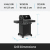Broil King Crown 310 Shadow 3-Burner Natural Gas Grill 864057 846928