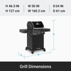 Broil King Crown 310 Shadow 3-Burner Natural Gas Grill 864057 846928