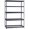 Muscle Rack 48 In. x 24 In. x 72 In. 5-Tier Black Shelving Unit with Wire Shelf