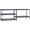 Muscle Rack 48 In. x 24 In. x 72 In. 5-Tier Black Shelving Unit with Wire Shelf ZR482472W5-B 254632