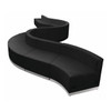 10 pcs. Living Room Set, 25-1/4" to 118" x 27", Upholstery Color: Black