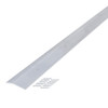 Manufacturer Varies Seam Binder,1-3-8 x 72 In,Fluted,Silver 2RRU4