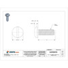 #2-56 x 1-4 in Slotted Pan Machine Screw, Plain Nylon 6-6, 50 PK  010256P025