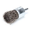 Weiler Crimped Wire End Wire Brush, Steel, 1" 93127
