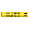 Brady Pipe Markr,Fuel Oil Return,3/4to1-3/8 In 4064-A