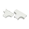 Tee Raceway, PN10 Series, 1 Channel, 3-3/4 in W, 3/4 in H, 5-1/4 in L, Ivory