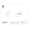 #10-32 x 3-8 in Phillips Pan Machine Screw, Zinc Plated Steel, 100 PK  U24522.019.0038