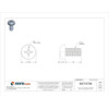 #10-32 x 3-8 in Phillips Pan Machine Screw, Zinc Plated Steel, 100 PK  U24522.019.0038