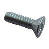 #4-40 x 3/8 in Phillips Flat Machine Screw, Zinc Plated Steel, 100 PK