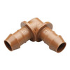 Rain Bird Elbow,1/2 In. Tubing,Brown,Plastic,PK4 BE50/4PKS