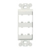 Panduit GFCI Module Frame,Mini Com,4 Port,White CFG4WH