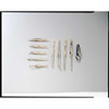General Tools Tweezers,SS,Bent,6 1-2"L 3G971