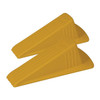 Master Mfg Door Stop Wedge XL, Safety Yellow, 2"H x 3-1/2"W, PK.2 GD005