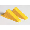 Master Mfg Door Stop Wedge XL, Safety Yellow, 2"H x 3-1-2"W, PK.2 GD005