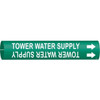 Brady Pipe Mrkr,Tower Water Supply,3/4 to1-3/8 4144-A
