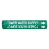 Brady Pipe Mrkr,Tower Water Supply,3/4 to1-3/8 4144-A