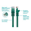 Monoprice Patch Cord,Cat 5e,Booted,Green,7.0 ft. 2140