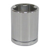 WESTWARD 1/2 in Drive, 19mm Metric, Socket, 6 Points,  Steel, Chrome, 19 mm